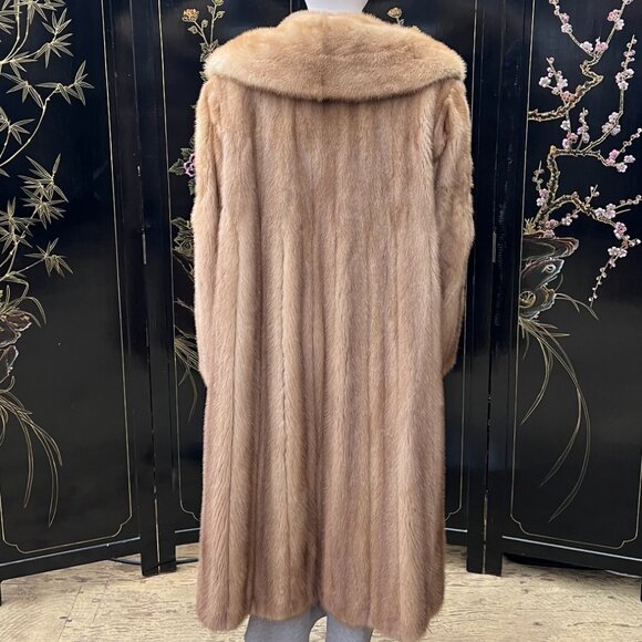 Furs By Robert - Beautiful Vintage Full Length Mink Fur Coat - Picture 6 of 10